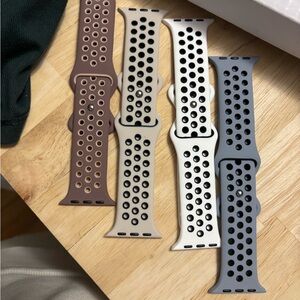 Set of Four Sport Watch Bands. Apple 42 mm size small